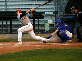 Xander Harms takes a big swing