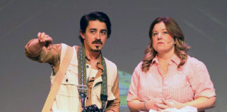 Actors Elliot Davis and Katie Watts-Whitaker