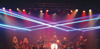 Pete Floyd with laser light show
