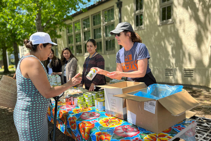 Food distribution in Healdsburg