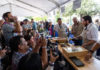 Under the big tent at the Healdsburg Food & Wine Experience