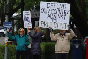 Protest in Healdsburg