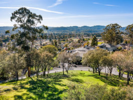 View of Healdsburg from Borel Road