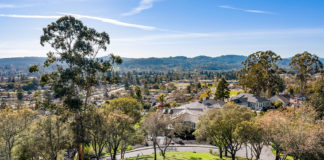 View of Healdsburg from Borel Road