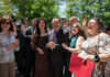 Abel De Luna and family at the renaming ceremony
