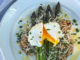 Poached Eggs & Asparagus with Wild Mushroom Risotto