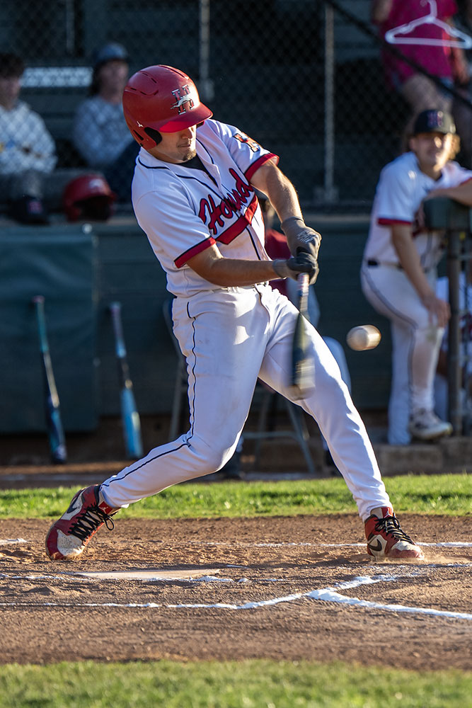 Nova Perrill takes a swing