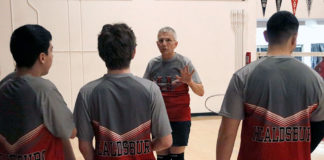 Badminton coach Stan Bischof.