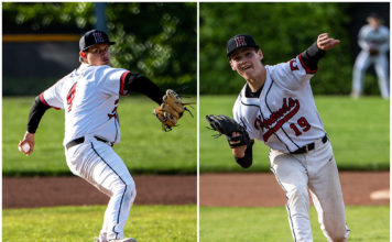 Pitchers Alex Mauro-Manos and Eric Nielsen