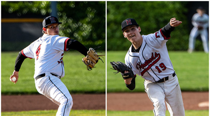 Pitchers Alex Mauro-Manos and Eric Nielsen