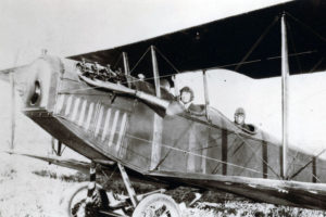 Old two-seater biplane 'Flying Jenny' in Healdsburg