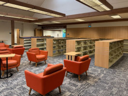 Interior of new Healdsburg Regional Library branch