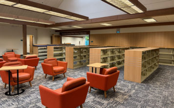 Interior of new Healdsburg Regional Library branch
