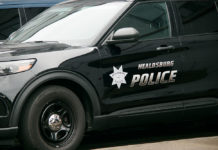 Healdsburg police car