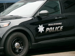 Healdsburg police car