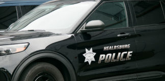 Healdsburg police car