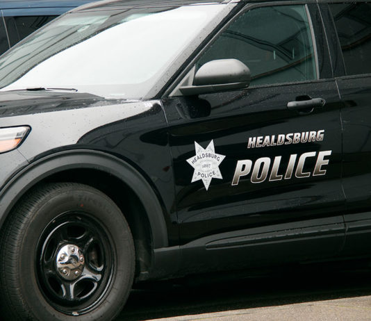 Healdsburg police car