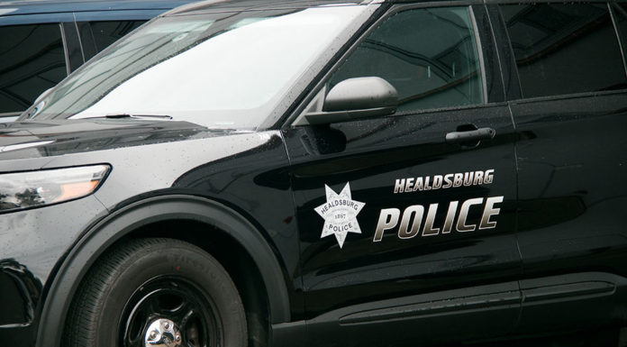 Healdsburg police car
