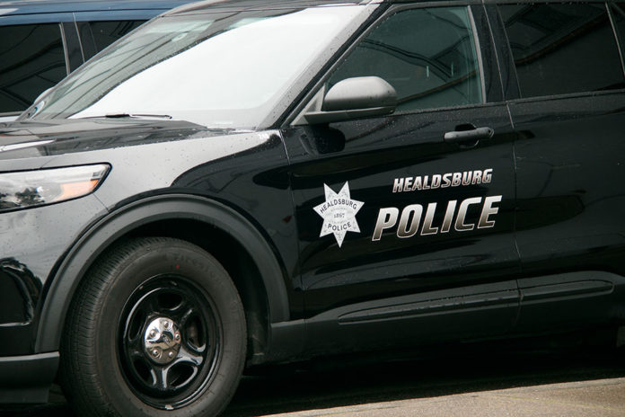 Healdsburg police car