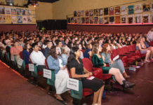 Awaiting scholarship night at the Raven