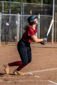 Ashley Jenkins hits a triple