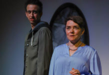 Actors Brady Morales-Woolery and Lizzie Calogero
