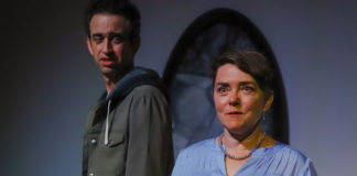 Actors Brady Morales-Woolery and Lizzie Calogero