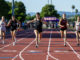 Girls track finish line in Ukiah