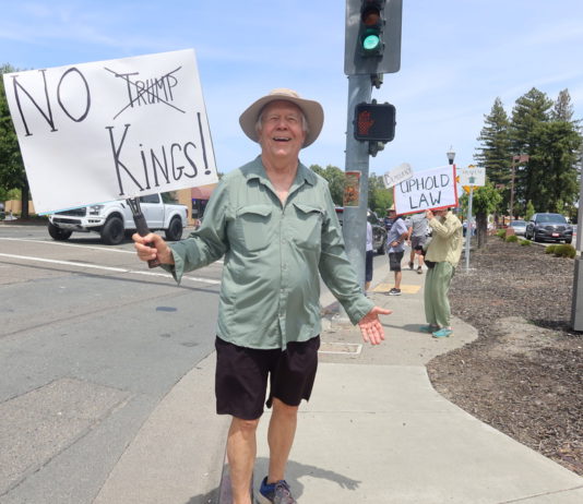 ‘No Kings’ Day in Healdsburg