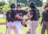 Jacob French scores a run