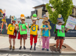 Kazoo band at June 14 protest