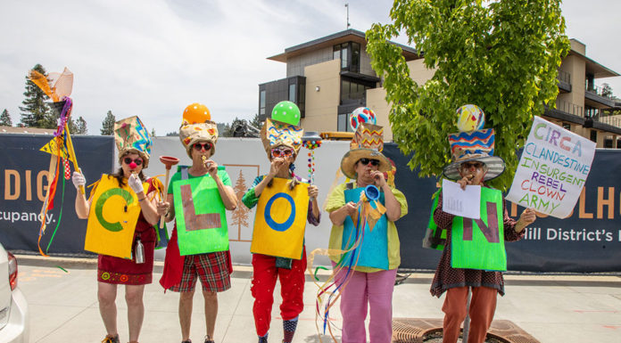 Kazoo band at June 14 protest