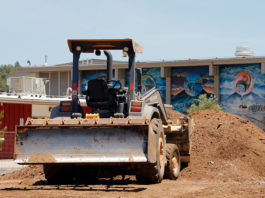 Healdsburg High grove in construction