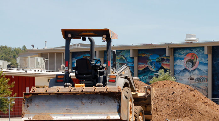 Healdsburg High grove in construction
