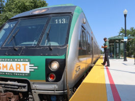 Last to board the Windsor SMART train