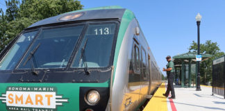 Last to board the Windsor SMART train