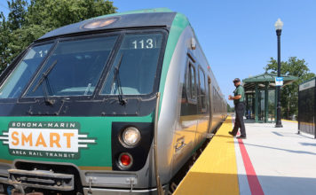Last to board the Windsor SMART train