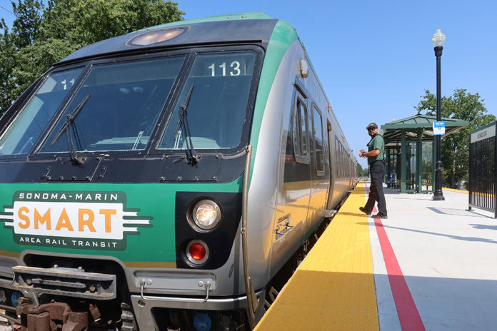 Last to board the Windsor SMART train