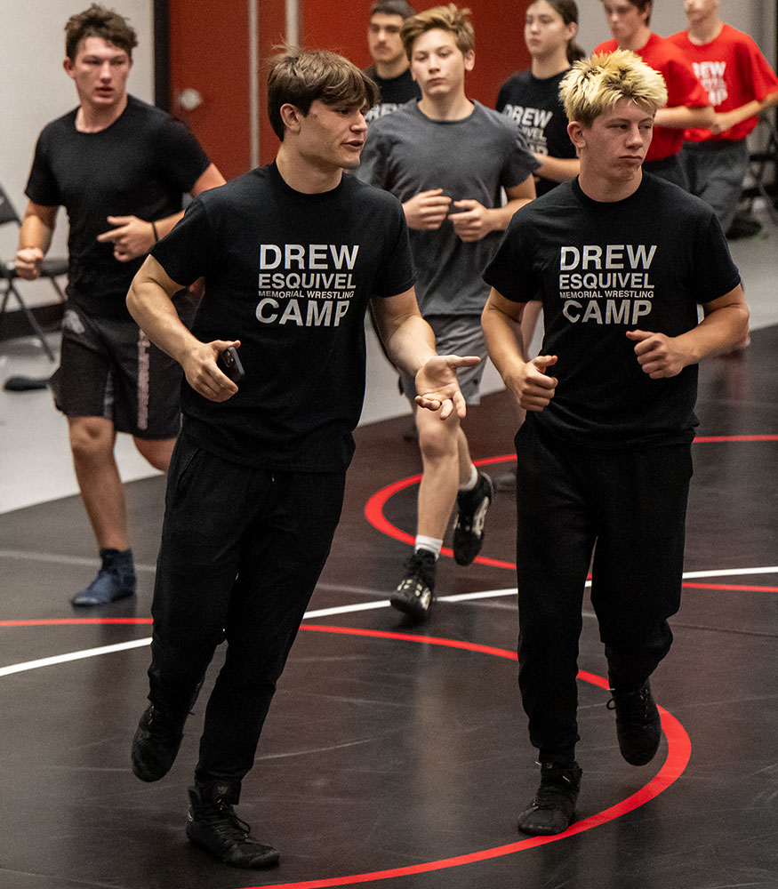 Drew Esquivel Memorial Wrestling Camp at Healdsburg High.