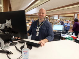 Ben Peery in the new Healdsburg Library