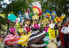 Oaxacan women dancing at Guelaguetza in Healdsburg