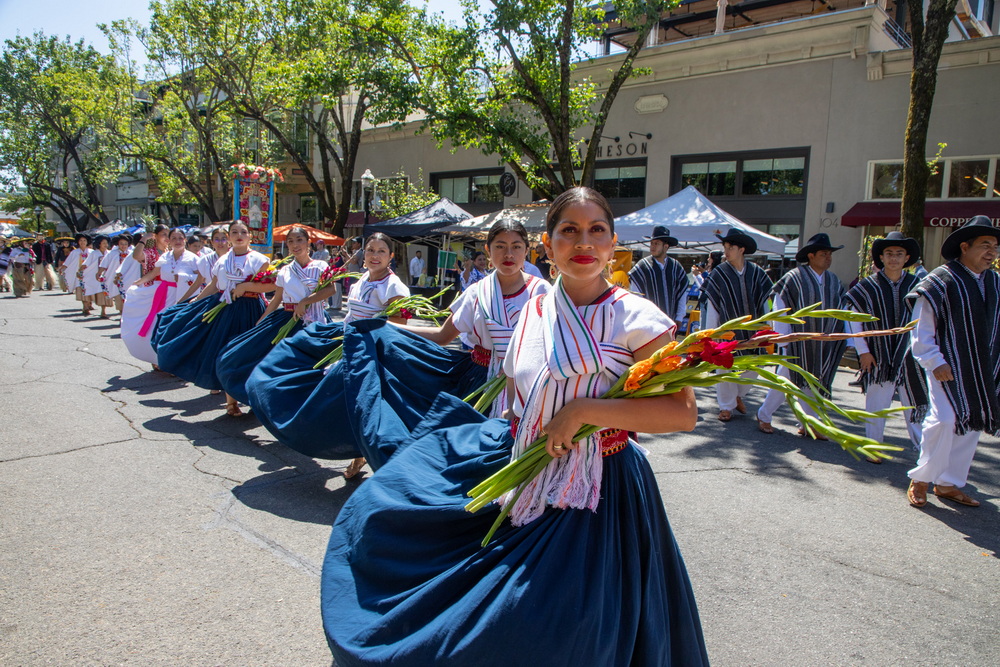 Oaxacan dancers on Matheson St