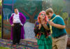 On stage in open-air "Midsummer Night's Dream"