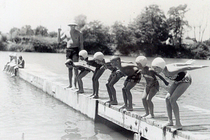 swimmers ready to go