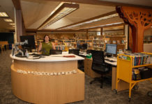 Librarian Megan Jones in Healdsburg