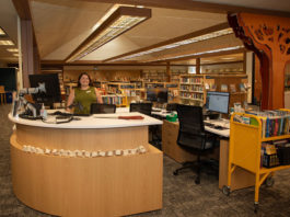 Librarian Megan Jones in Healdsburg