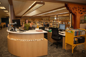 Librarian Megan Jones in Healdsburg
