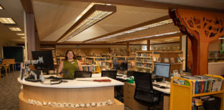 Librarian Megan Jones in Healdsburg