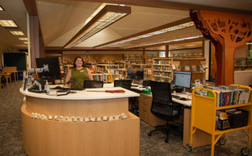 Librarian Megan Jones in Healdsburg