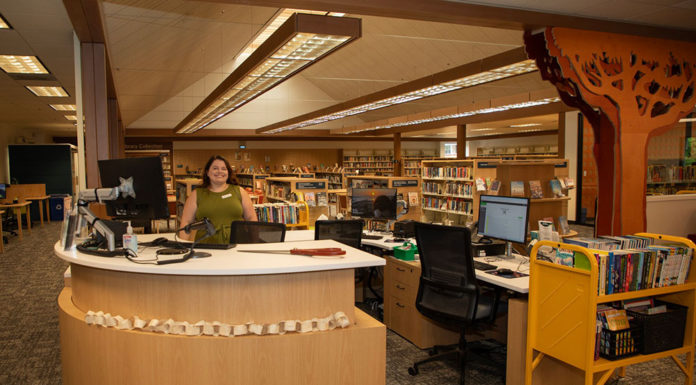 Librarian Megan Jones in Healdsburg